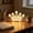 Blue, variant on Bowayaoa LED Marquee Light, Battery Operated Crown Night Lamp, Cute Wall & Desk Decor, Wireless Ambient Lighting for Bedroom, Princess Party and Aesthetic Indoor Decoration