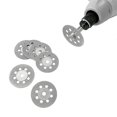 thumbnail image 3 of Diamond Cutting Disc, 10 Pieces 22mm Cutting Discs Circular Saw Blade Resin Cutting Disc With 2 Pieces Mandrels Rods Rotary Tool 3mm, 3 of 5