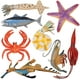 thumbnail image 1 of 8 UNIDS Plástico Mar Océano Figuras de Animales Juguete de Baño con Cangrejo Estrella de mar Calamar Pescado, Figuras de Criaturas Marinas de Goma para Decoración Acuario Pecera Zhivalor WRLF-324, 1 of 8