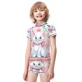 thumbnail image 2 of The Aristocats Boys 2-Piece Swimsuit Set, Short Sleeve Rash Guard & Swim Trunks, 2 of 7