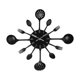 thumbnail image 1 of Reloj de pared de hierro Naiovety 3D Extraíble Estilo moderno color negro, 1 of 6