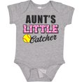 thumbnail image 3 of Inktastic Aunt's Little Catcher Softball Girls Baby Bodysuit, 3 of 5
