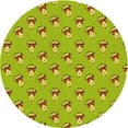 thumbnail image 1 of Ahgly Company Machine Washable Indoor Square Transitional Dark Yellow Green Area Rugs, 3' Square, 1 of 7