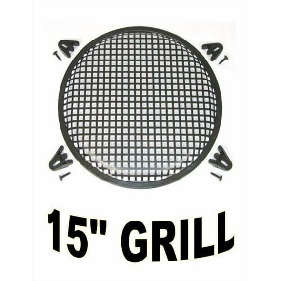 American Terminal 1 Pair 15" Subwoofer Mid-range Metal Mesh Waffle Speaker Grill DJ PA Car Audio