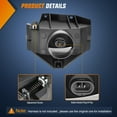 thumbnail image 2 of Fog Lights Compatible with Ford Mustang 1999-2004 1999 2000 2001 2002 2003 2004 Fog Light Replacement,with 880 12V 27W Halogen Bulbs(OE Style Clear Lens with Bulbs), 2 of 7