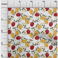 thumbnail image 1 of oneOone Polyester Lycra White Fabric & Pear Fruits Sewing Fabric By The Yard Printed Diy Clothing Sewing Supplies 56 Inch Wide, 1 of 4