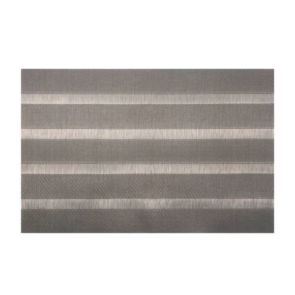 Mantel Individual Mainstays Rayas Horizontales 30x45 cm Rectangular Plata