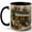 Black, variant on Morning Bookshop 11oz Ceramic Mug, Paris Book Lover Coffee Cup, Cozy Library Street Gift