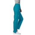 thumbnail image 3 of Adar Pantalon de Sarrau Cargo Fuselé Universel pour Femmes, Taille Élastique, Popeline Durable, Noir, 3 of 7