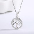 thumbnail image 1 of Tree of Life Necklace Women Silver with Gift Wrapping, Tree of Life Pendant Jewelry Gift for Valentine's Day Christmas BirthdayWhiteWithout chain, 1 of 5