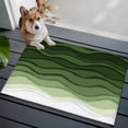 thumbnail image 4 of Abstract Washable Small Entryway Area Rugs 2'x3', Green Gradient Ocean Waves Sandy Beach Low Pile Throw Rug Non-Slip Sturdy Edge Binding Carpet for Front Door Floor Room Entry, 4 of 9