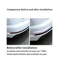 thumbnail image 4 of Transemion 2 Pieces Car Bumper Strip Auto Protector Anti-collision Protective Front Rear Gray, 4 of 6