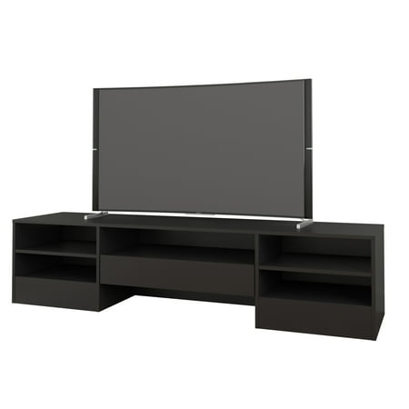 Nexera Rustik 72-inch 1 Drawer TV Stand, Black