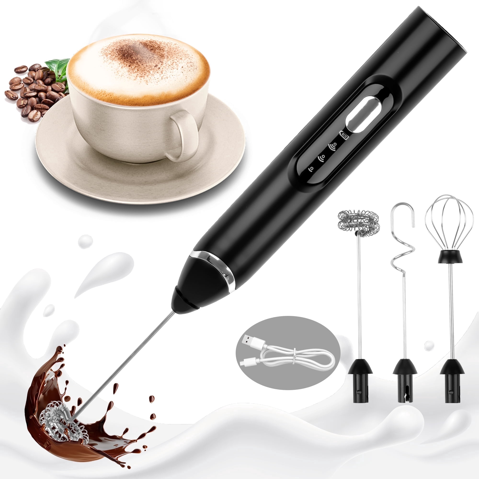 Cafe Casa Hand Mixer and Milk Frother, 2-Speed Stainless Steel - Walmart.com