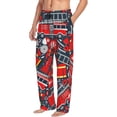 thumbnail image 2 of Easygdp Fire Sign Men's Pajama Pant, Sleep Elastic Waistband Lounge Pants - Large, 2 of 9