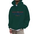 thumbnail image 1 of VBARHMQRT Preppy Hoodie Men's Fashion Casual Part 3D Print Long Sleeve Drawstring Hooded Sweater Tops, 1 of 4