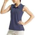 thumbnail image 2 of Posijego Women's Golf Tank Tops Tennis Sleeveless Collar Button Tank Shirts Breathable Activewear Tee Shirt, 2 of 7