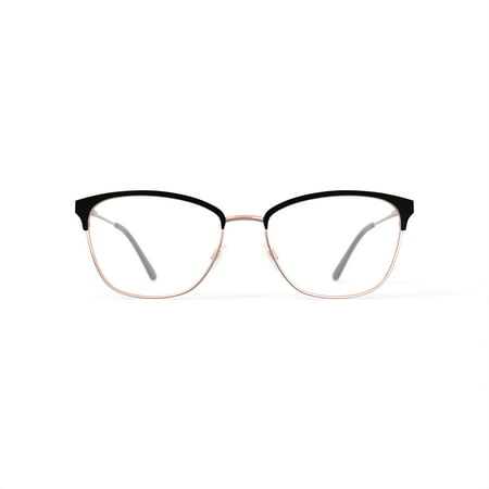 Hard Candy Women's HC280 Cat Eye Prescription Eyeglasses with Case, Black/Gold
