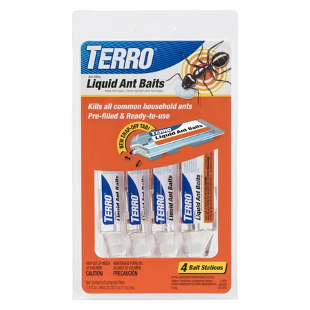 Terro Liquid Ant Baits, 0.36 oz, 4 ct (Best Outdoor Ant Spray)