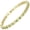 Olive Green, variant on Eternal tennis bracelet, set with round-cut cubic zirconia, gold-plated, 7 inches
