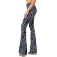 thumbnail image 2 of ClothingAve. Womens Soft Stretchy High Waist Boho Bell Bottom Flare Pants Bandana Navy Medium, 2 of 6