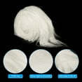 thumbnail image 4 of Uxcell Plush Faux Fur Fabric Precut Strips, 59" x 2" Fluffy Faux Fur Ribbon, White 4Pack, 4 of 6