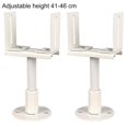 thumbnail image 1 of 2 Pcs Supports de Radiateur en Aluminium Réglables - Design Élégant & Installation Facile Réglable 41-46 cm, 1 of 10