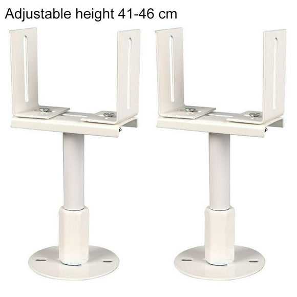 2Pcs Adjustable Aluminum Radiator Brackets - Elegant Design & Easy Installation Adjustable 41-46 Cm