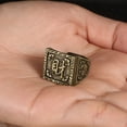 thumbnail image 5 of Collectible Vintage Brass Ring Engraving Handcrafted Unisex Retro Accessory, 5 of 12