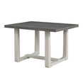 thumbnail image 5 of 48Inch Kitchen Table 5-Piece Solid Wood Rectangular Dining Room Set with 4 Upholstered Chairs for Kitchen & Dining Room, Gray, 5 of 11