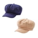 thumbnail image 3 of Boina de lana octogonal con visera, elegante y cálida, para otoño e invierno, para mujeres y niñas (caqui), 3 of 7