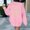 Pink, variant on Women's Fashion Printed Hoodie No Hoodie Casual Loose Top Hot Sweatshirt for Women