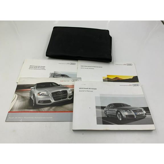 2010 Audi S5 Coupe Owners Manual Handbook Set with Case OEM L02B29045