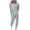 Mint Green, variant on FAVIPT 2 Piece Outfits for Women Sweatsuit Solid Long Sleeve Pullover Top with Jogger Sweatpants Fall Fashion Loungewear Set Coffee XXL