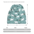thumbnail image 3 of KLL whiter Snow bear Print Pirnt Wicking Running Beanie Head Wrap Cycling Bandana for Men Women, 3 of 8