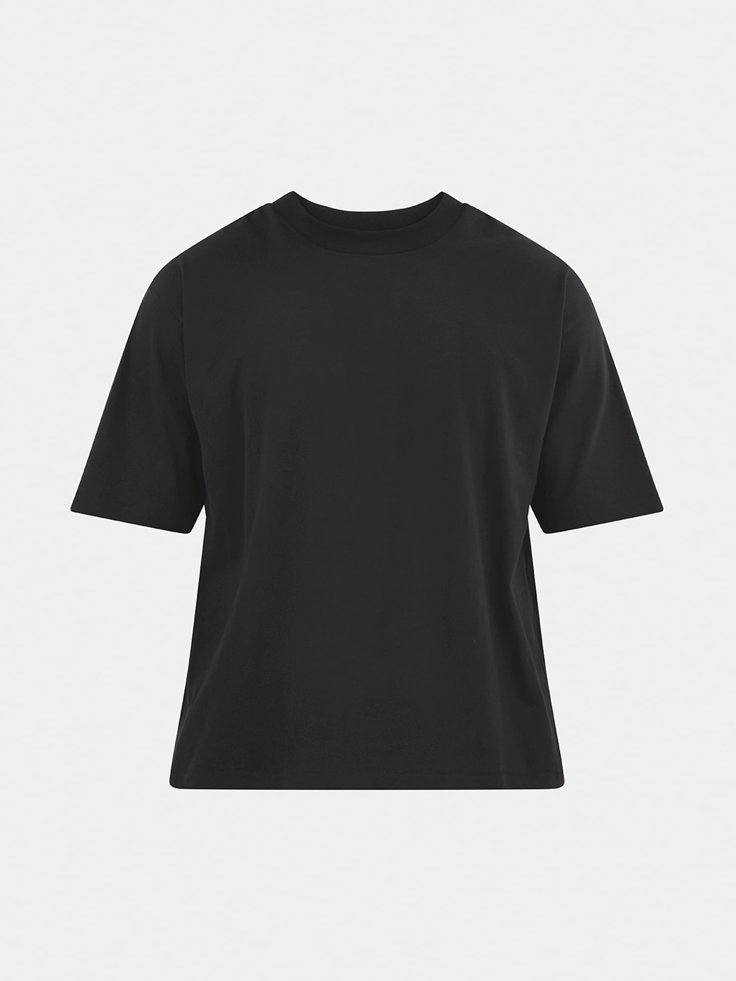 No Boundaries Cotton Oversized Cropped Tee with Short Sleeves, 2-Pack, Men's and Big Men's XS-5XL