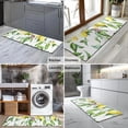 thumbnail image 2 of Yellow Lemon Fruit Leaves White Pattern Kitchen Rug Mat,Kitchen Runner Rugs Non Skid Washable,Decorative Kitchen Floor Mats for Kitchen,Sink,Laundry,17"X47", 2 of 5