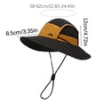 thumbnail image 4 of Lispipm Sun Hats for Men and Women Wide Brim Outdoor Fishing Hat Foldable Quick Drying Hiking Beach Summer Caps for Climbing Red, 4 of 4