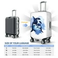 thumbnail image 6 of PAYOHTO Highly Elastic Spandex Suitcase Cover Luggage Cover Large Fits 25 to 28 Inch Cute Whales Ocean Watercolor, 6 of 8