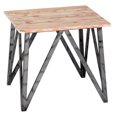 thumbnail image 1 of Armen Living Regis Industrial Solid Wood End Table in Brown, 1 of 2