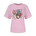 thumbnail image 3 of Casual Summer Tshirts For Women Fashion Baseball Mom Theme Printed Round Neck Short Sleeve T Shirt, 3 of 4