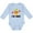 AE-Light Blue, variant on First Birthday Hawaiian Pineapple Girls Long Sleeve Baby Bodysuit