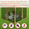 thumbnail image 3 of Sunny Replacement Mosquito Netting for 8' x 8' Gazebo, Zippered Mesh Sidewalls Only, Pack of 4, 3 of 9