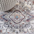 thumbnail image 3 of JONATHAN Y 4 x 6 Area Rug, Kesan Vintage Medallion - Charcoal Gray/Ivory, RES106B-4, 3 of 8