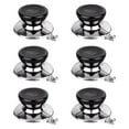 thumbnail image 2 of 6 Pieces Pot Lid Handle Knob Cap Set Stainless Steel Heat Resistant Universal Fit for Cookware Replacement, 2 of 9