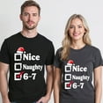 thumbnail image 5 of Nice Naughty 6 7 Meme T-Shirt – Christmas Humor Theme – Kids Holiday Wear, 5 of 6