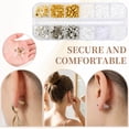 thumbnail image 2 of Cousin DIY Clear Silicone Earring Push Backs, Jewelry Findings, 603 Pc, 2 of 6
