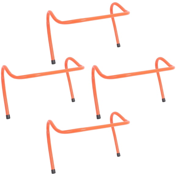 Raindrops 4-Pack Plastic Sports Agility Hurdles for Athletic Training, Fitness Workouts & Exercise Equipment