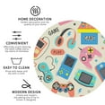 thumbnail image 4 of Bingfone Vintage Playing Video Games Leather Drinks Coasters With Set Of 6,Suitable For Home Kitchen,Coffee Cup Coasters Home Gift, 4 of 9