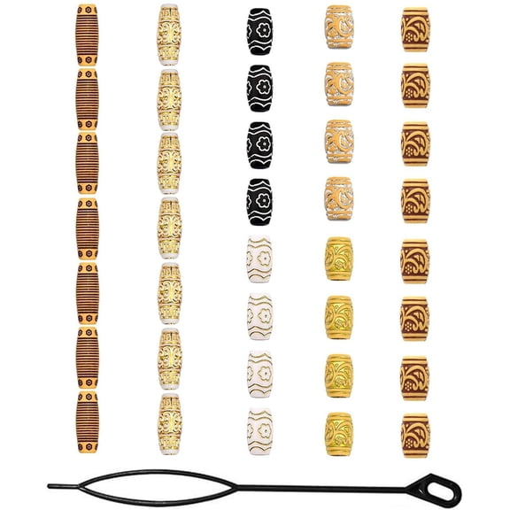 Yokua Hair Decoration Bundle Multipacks Braid Loc Embellishments Hair Rings